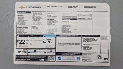 2026 Chevrolet Traverse LT