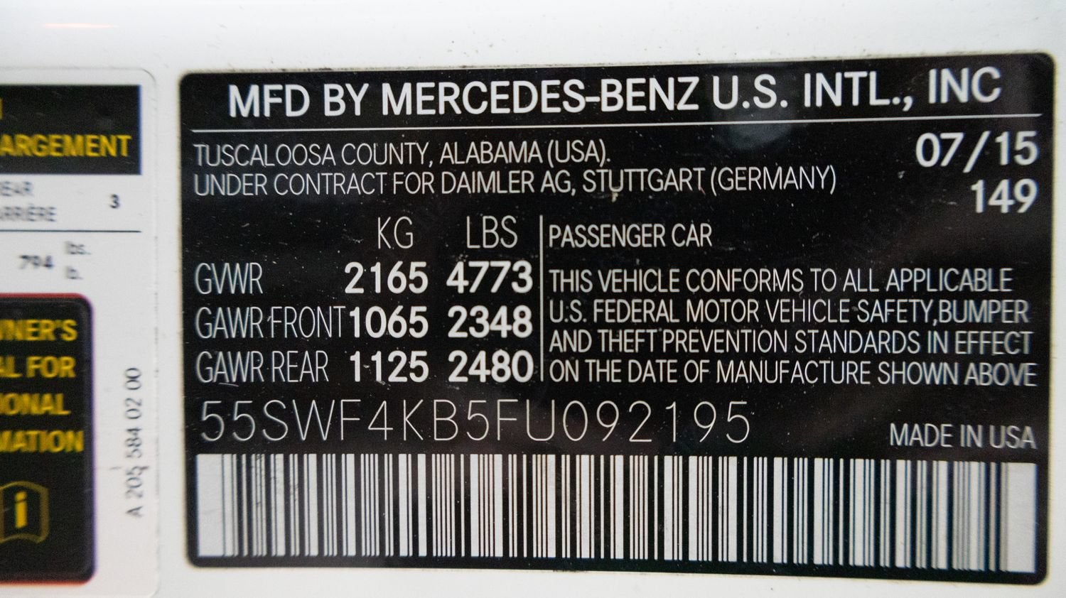 2015 Mercedes-Benz C-Class C 300 Luxury