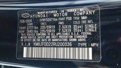 2024 Hyundai Tucson Plug-In Hybrid Limited