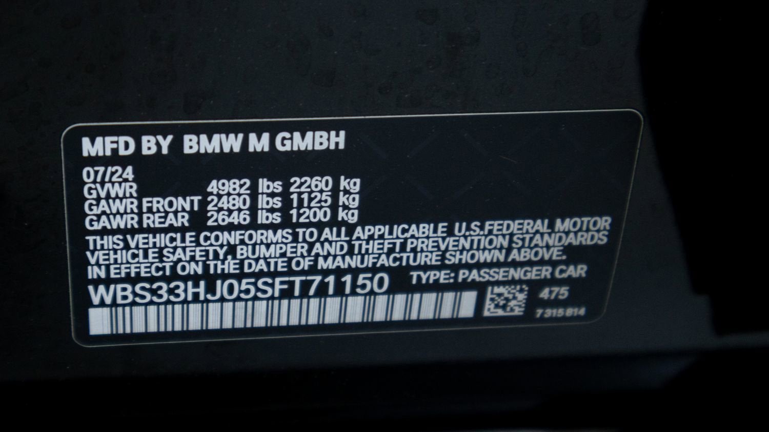 2025 BMW M3 Competition xDrive